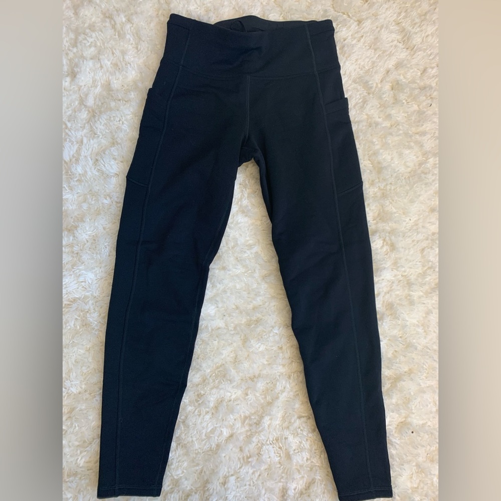 Athleta altitude stash tight in polartec powerstretch medium leggings athletic